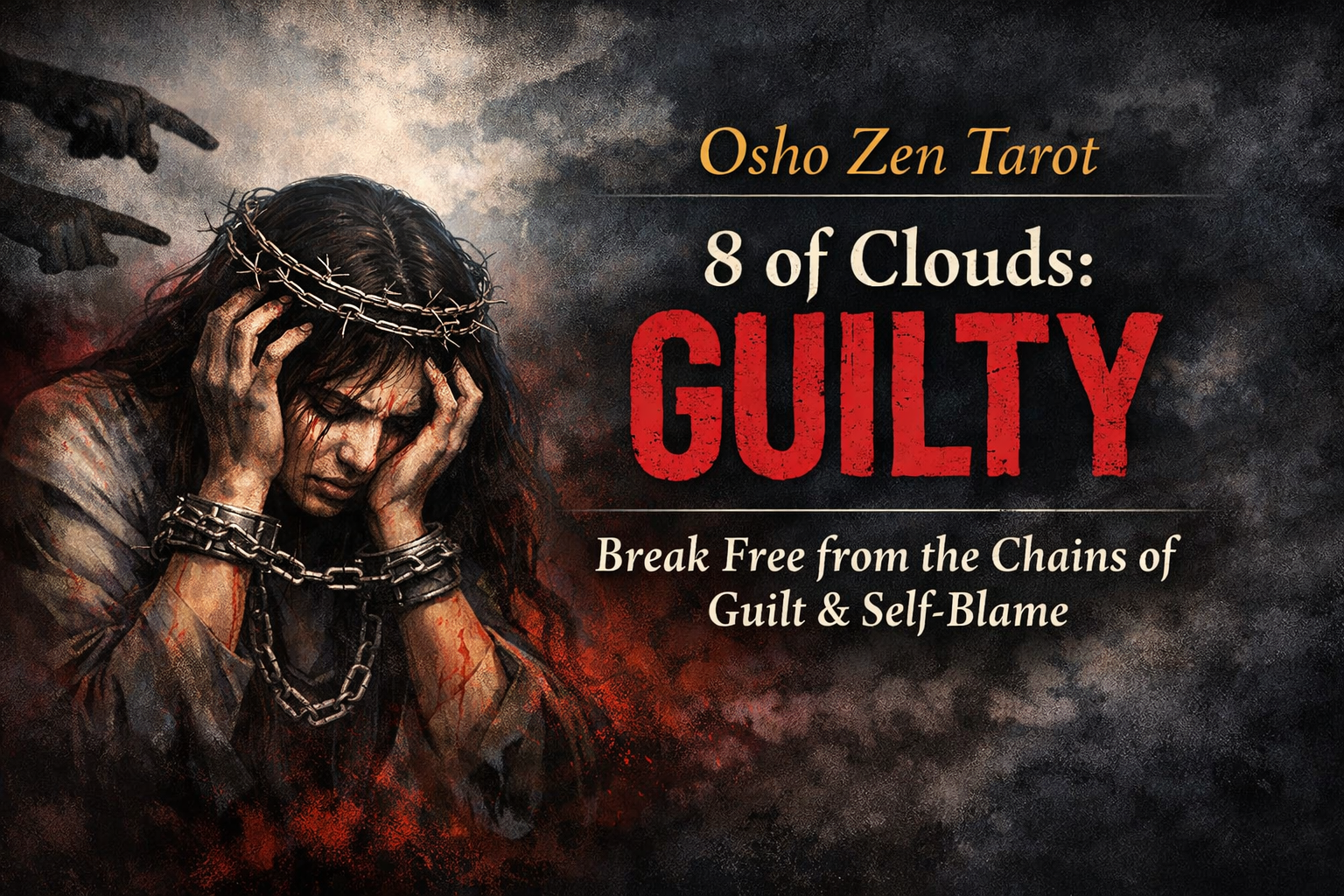 Osho Zen Tarot – Card of the Day-8 of Clouds: Guilty