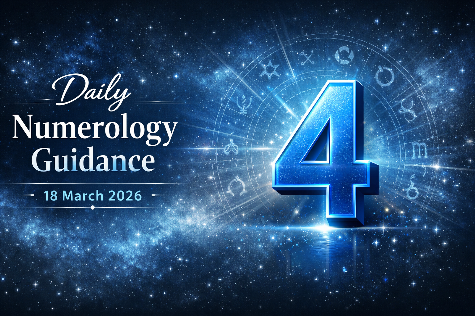 Daily Numerology Guidance – 18 March 2026