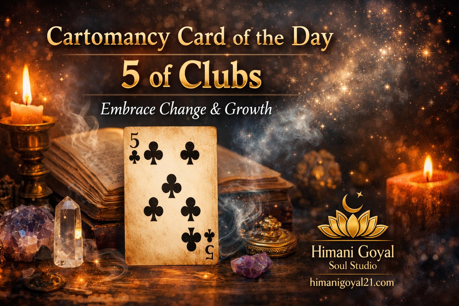 Cartomancy Card of the Day – 5 of Clubs