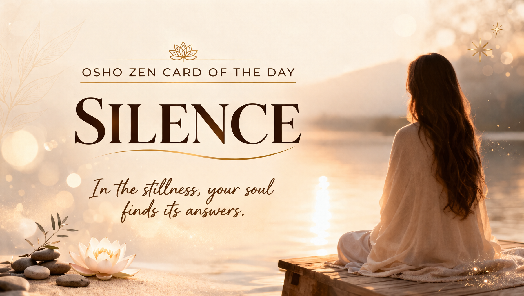 Osho Zen Card of the Day – Silence