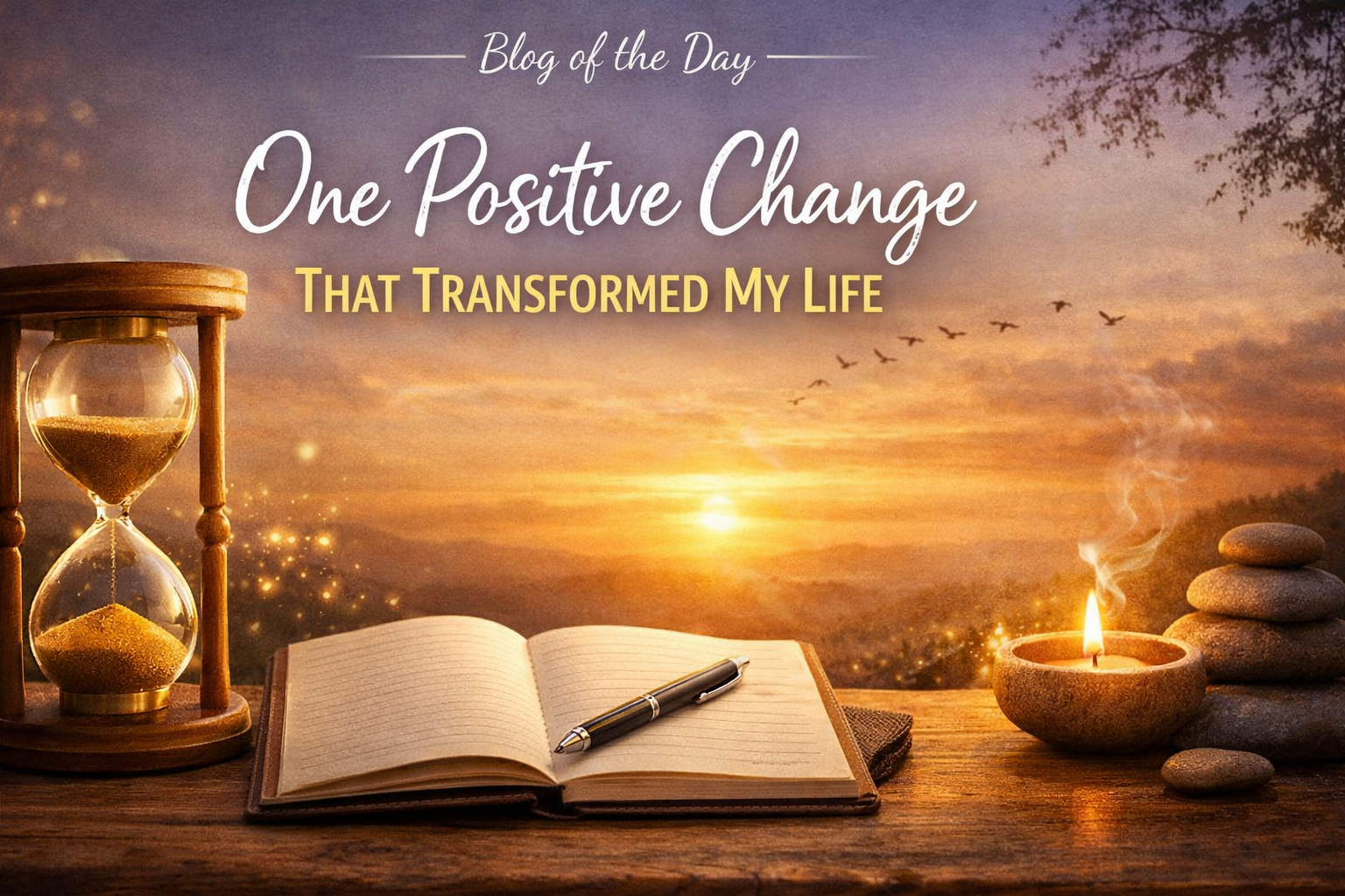 Describe one positive change you have made in your life.