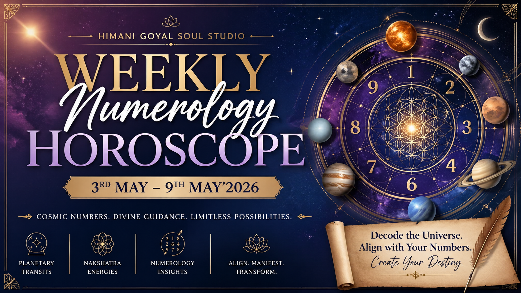 Weekly Numerology Horoscope (3rd May – 9th May 2026)