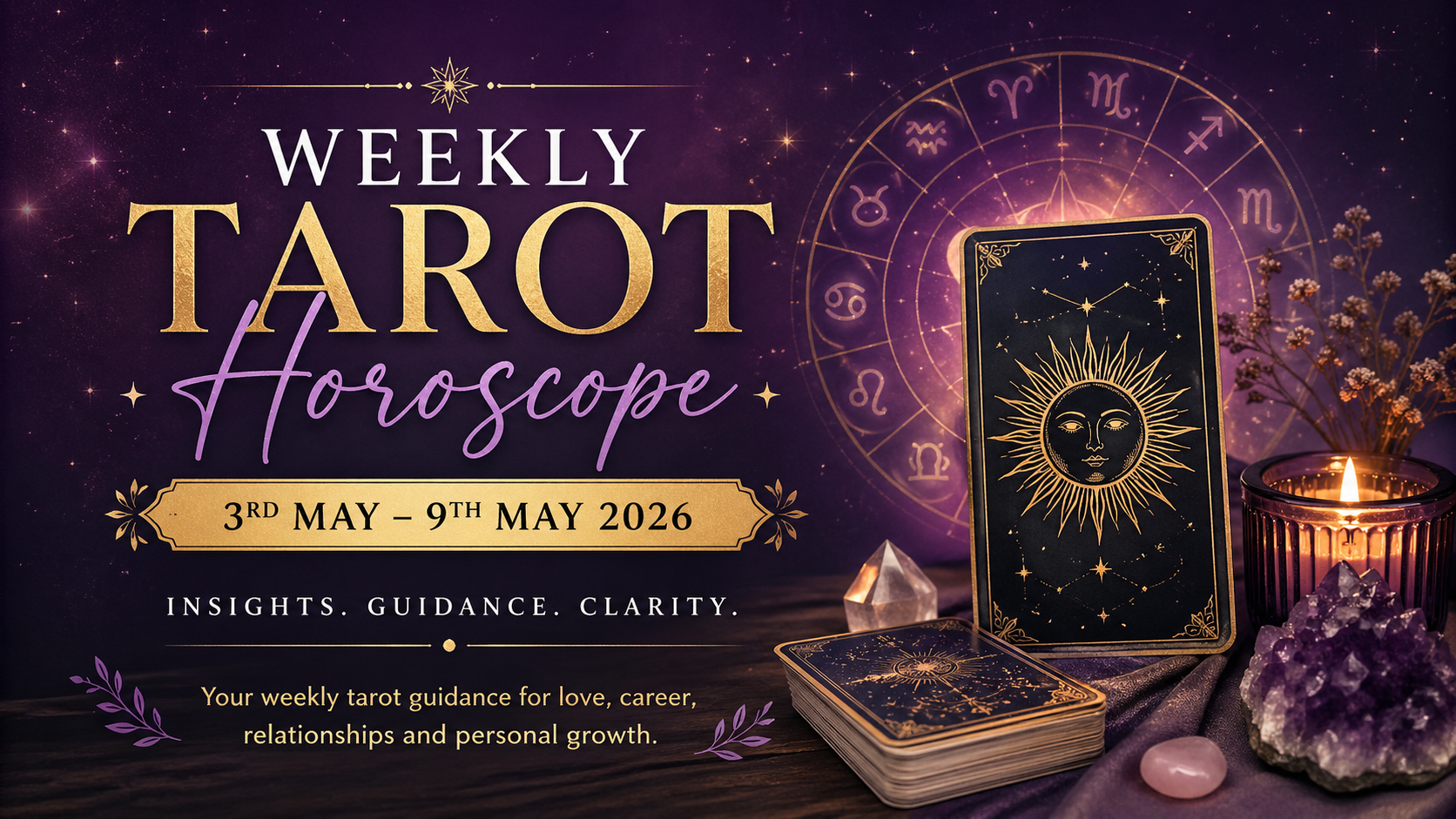 ✦ Weekly Tarot Horoscope ✦ 3rd May – 9th May 2026