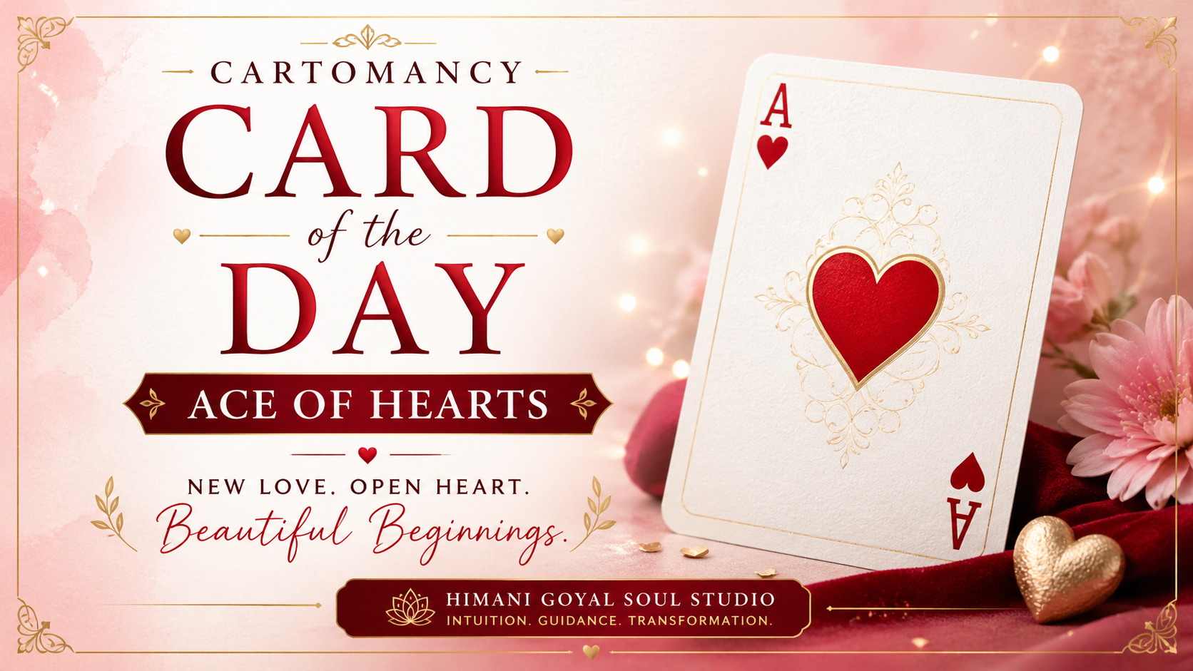 ✦ Card of the Day: Ace of Hearts ✦
