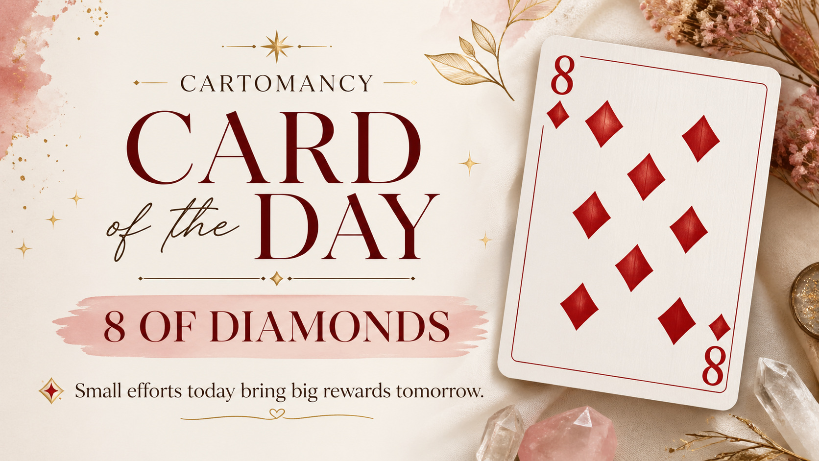 ✦ Card of the Day: 8 of Diamonds ✦