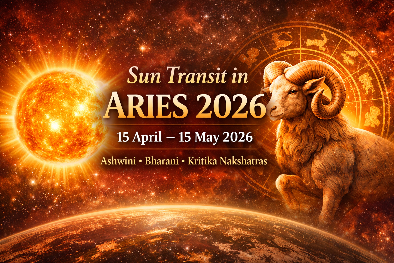 Sun Transit in Aries 2026