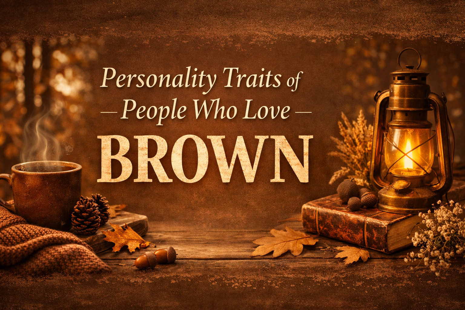 🤎 Personality Traits of People Who Love Brown