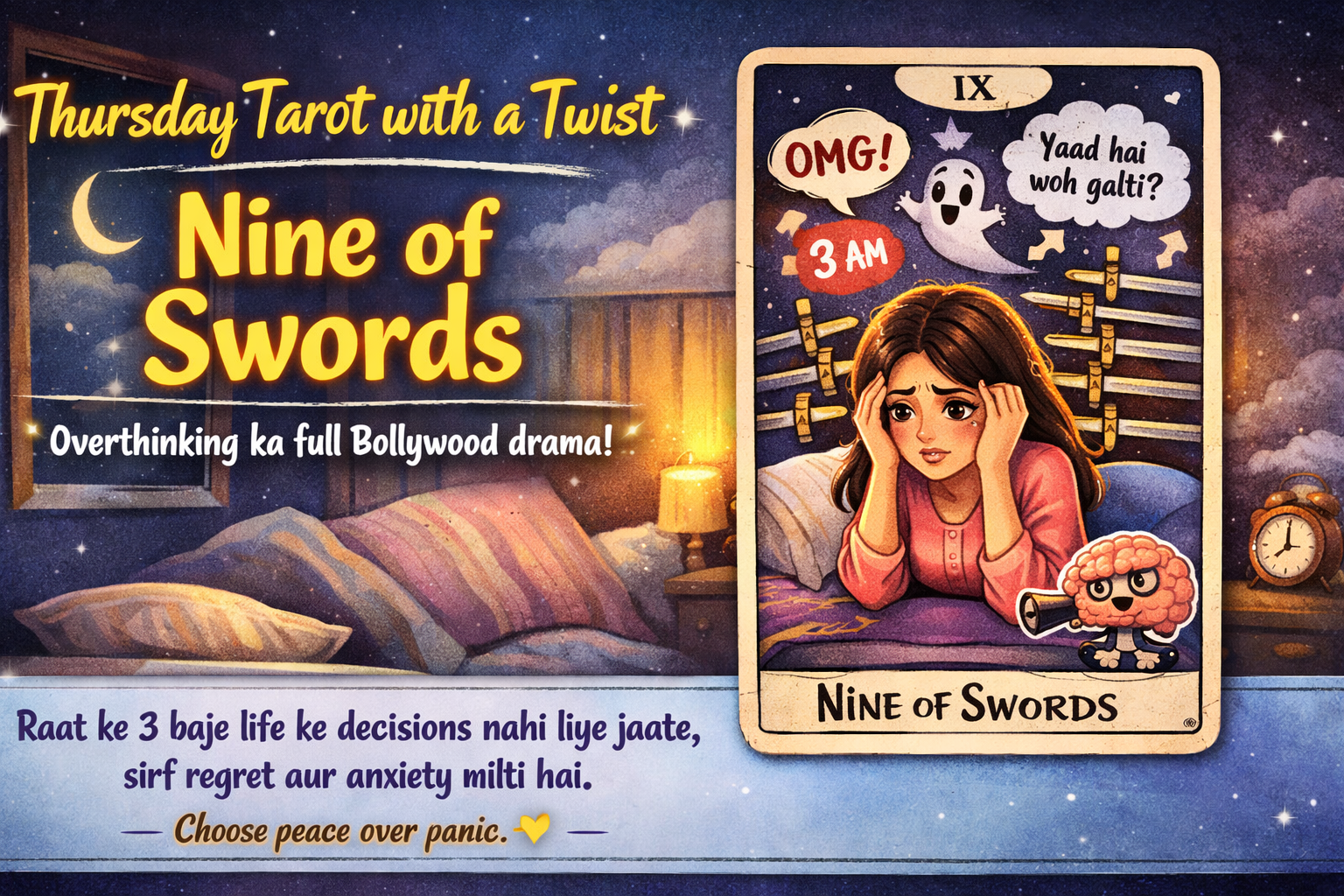 Thursday Tarot with a Twist – Nine of Swords