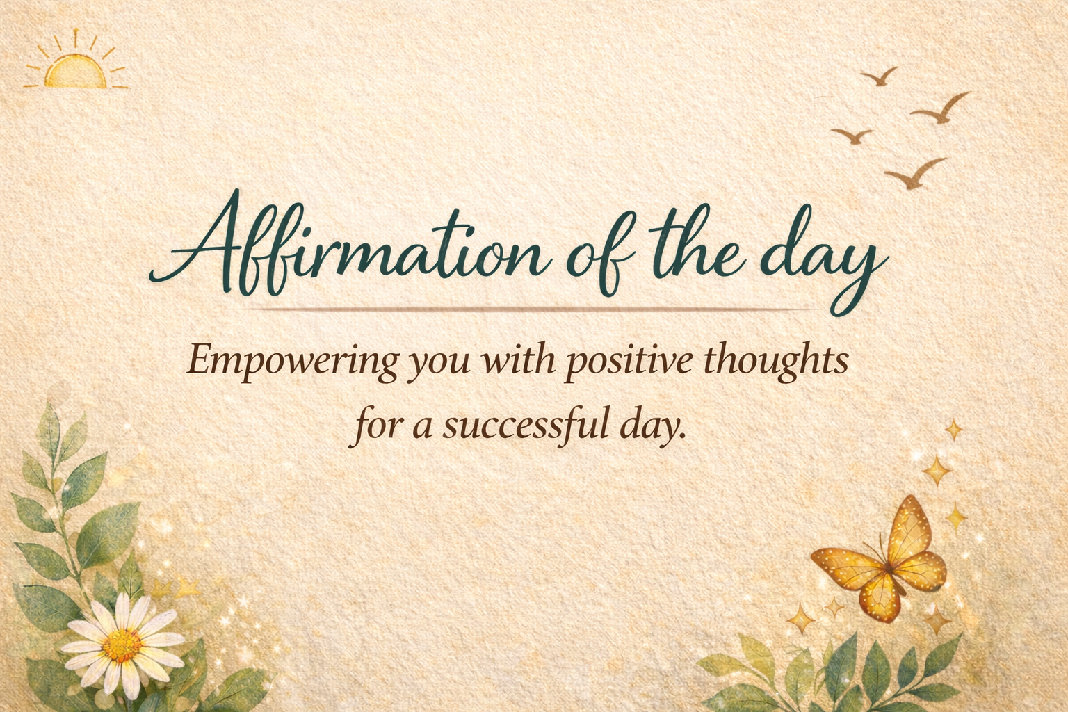 Affirmation of the day