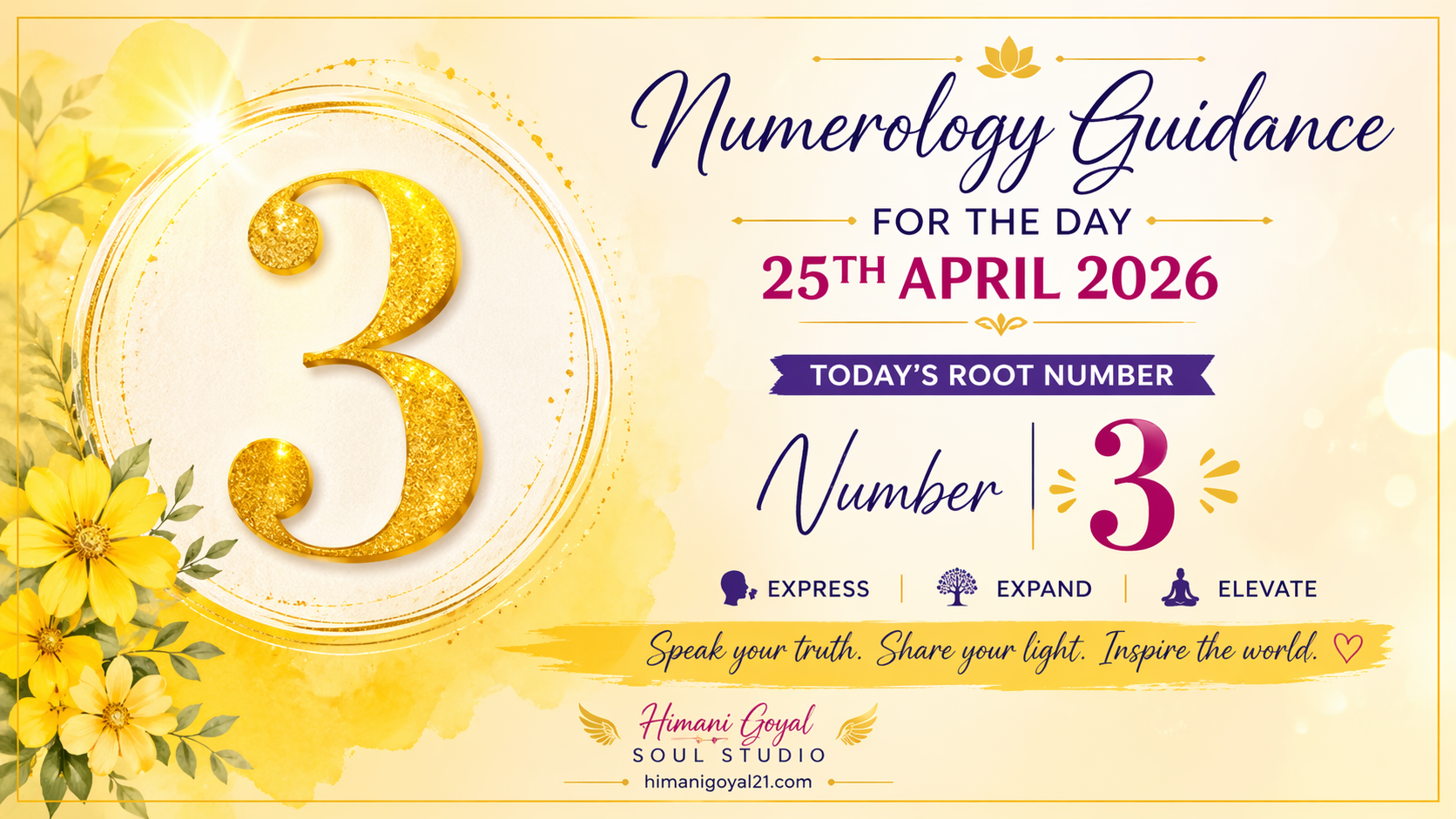 Numerology Guidance for the Day – 25th April 2026