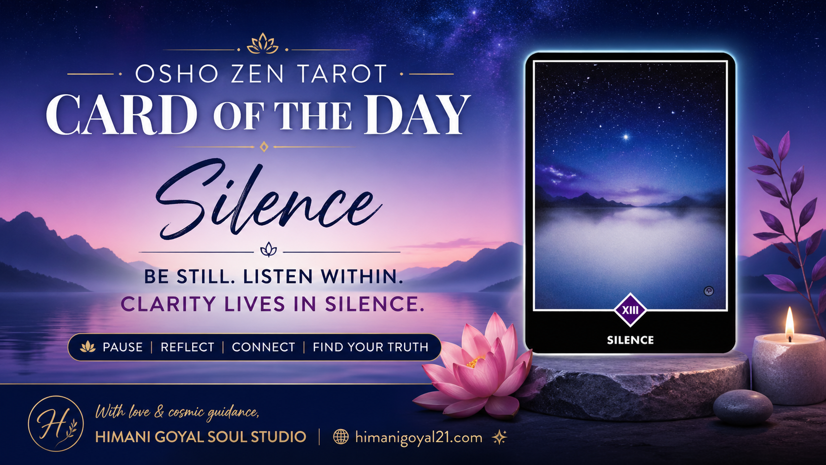 Silence – Osho Zen Tarot Card of the Day