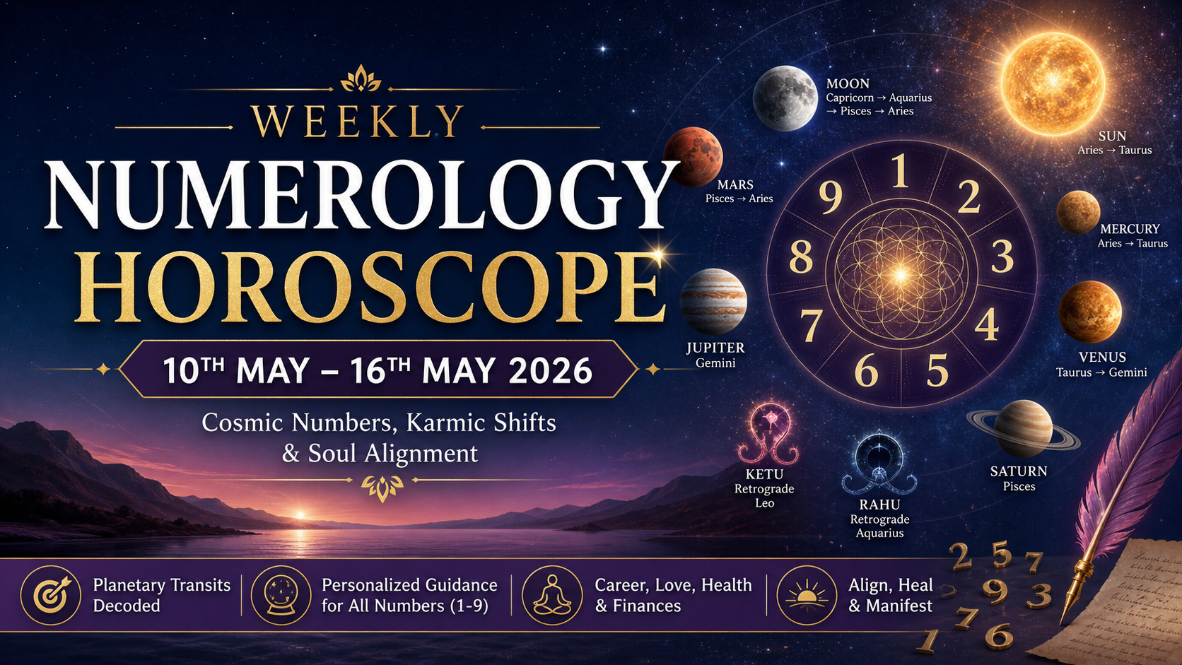 Weekly Numerology Horoscope (10th May – 16th May 2026)
