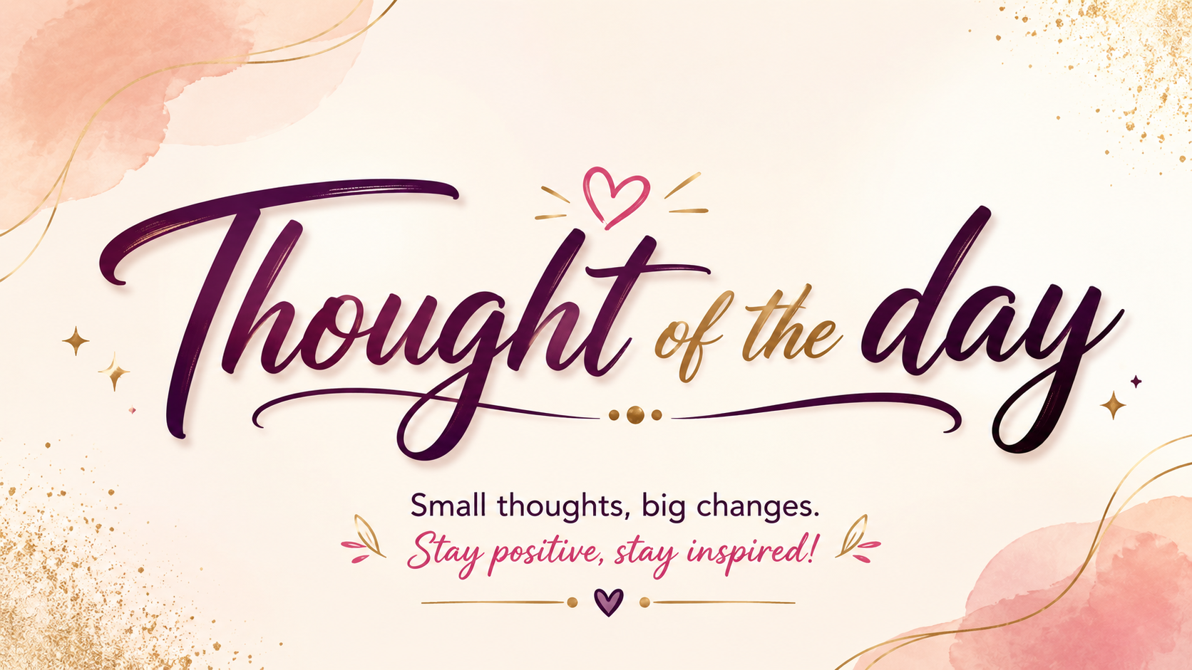 Thought of the day