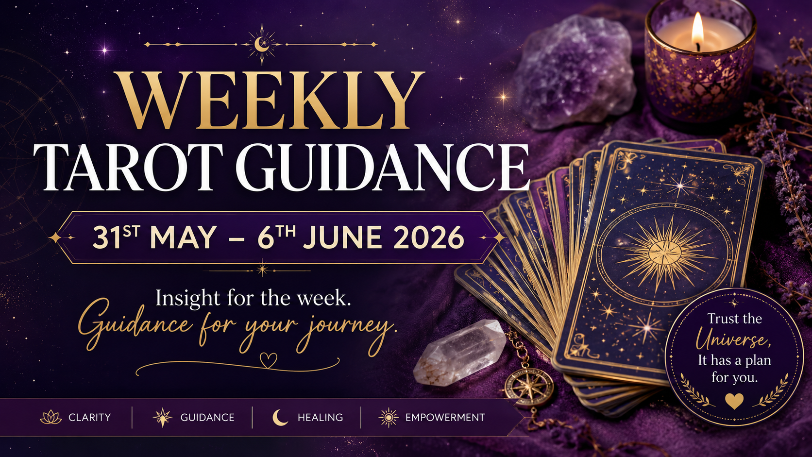 Weekly Tarot Guidance 31st May – 6th June 2026