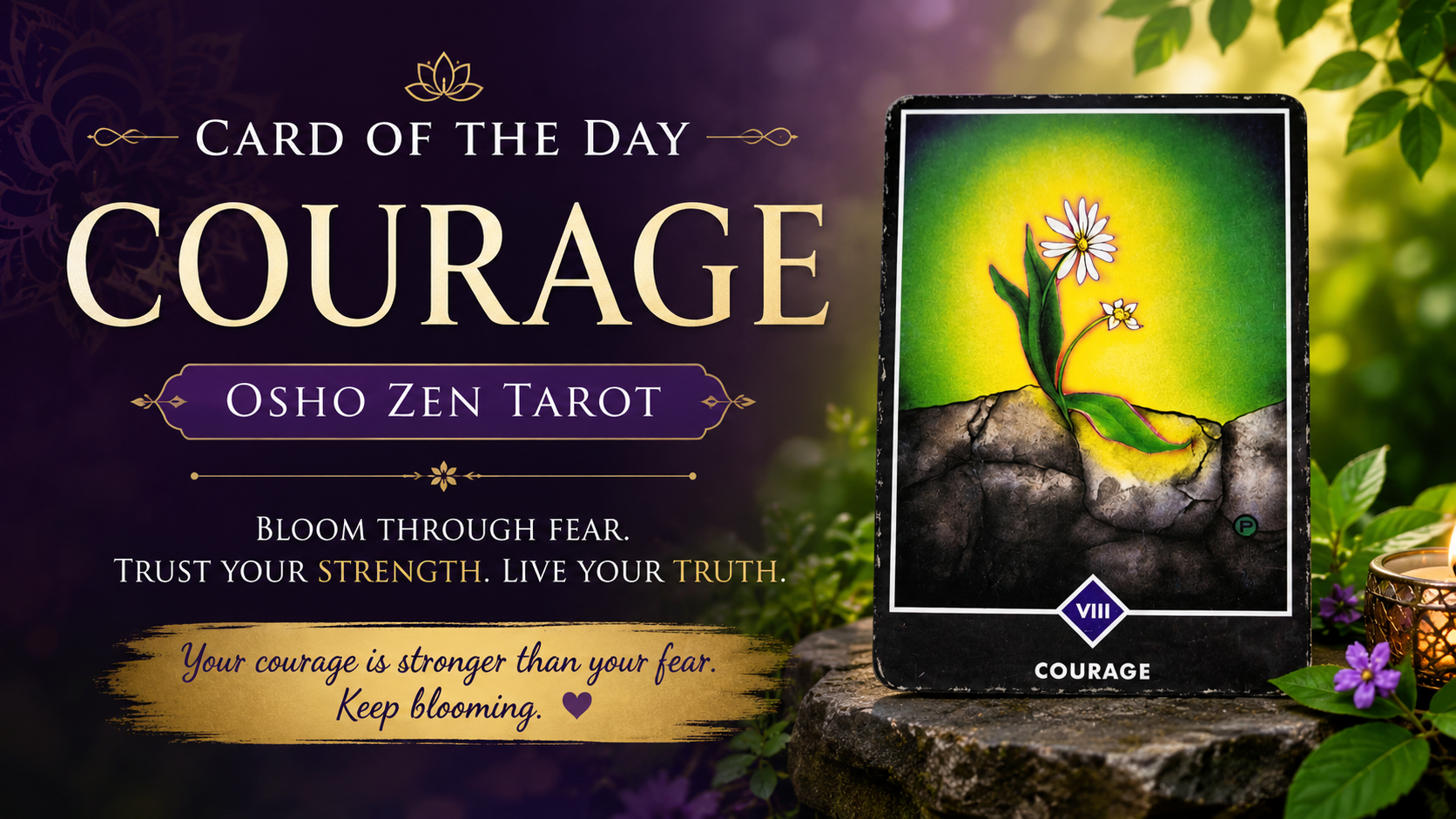 Courage — Osho Zen Tarot Card of the Day