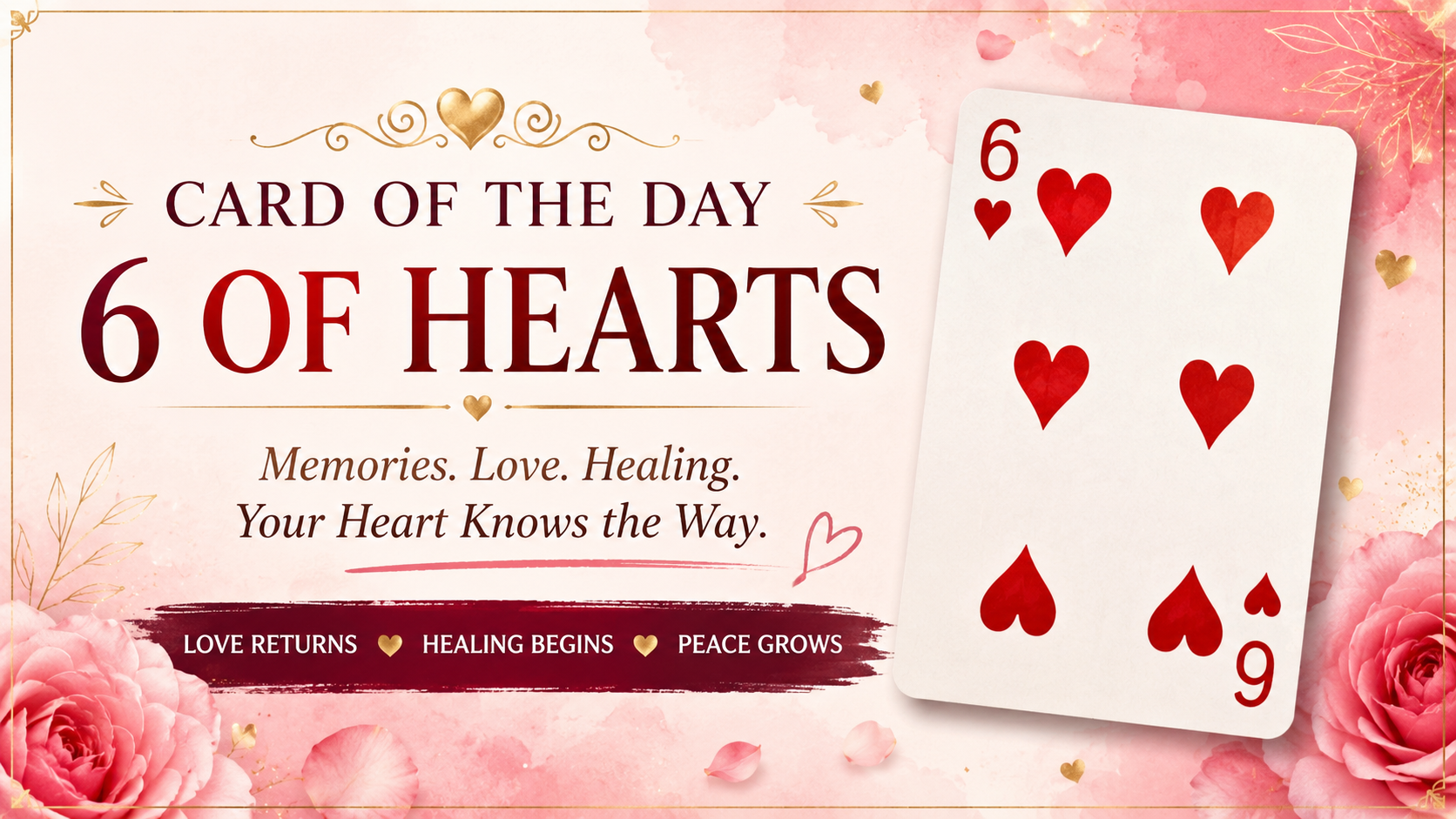 Card of the Day — 6 of Hearts