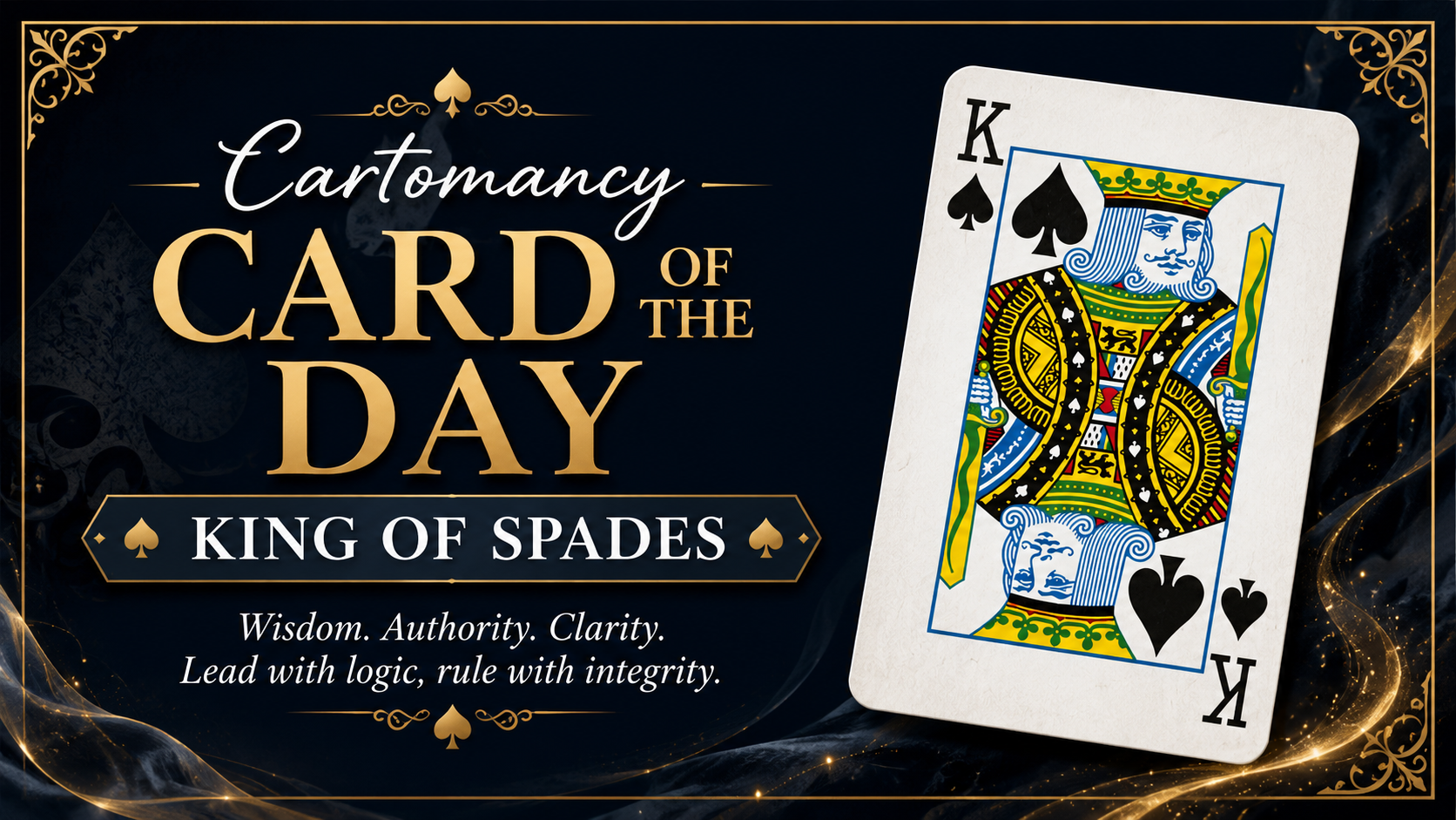Cartomancy Card of the Day – King of Spades