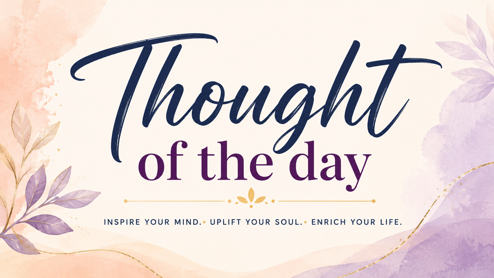 Thought of the day