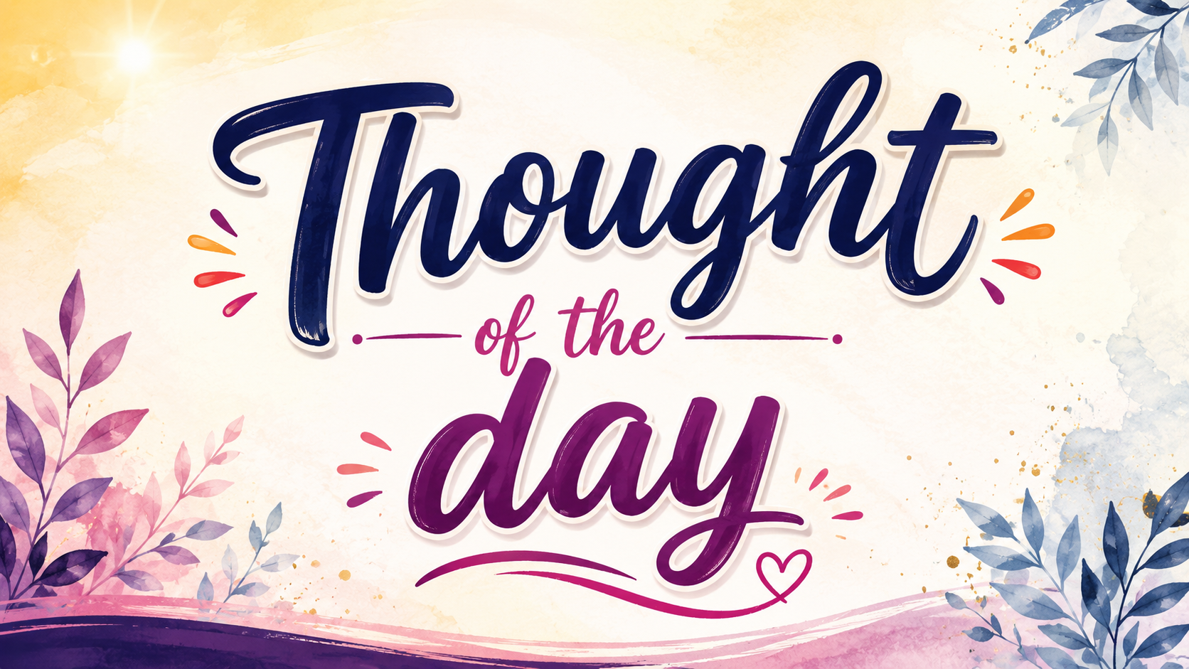 Thought of the day