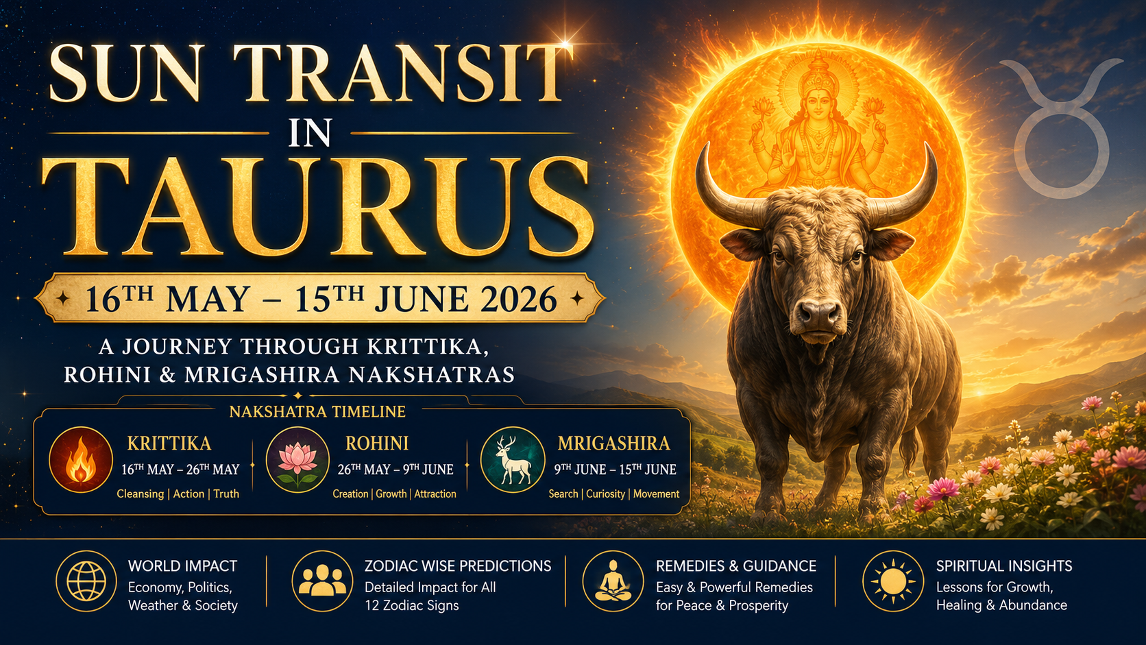 Sun Transit in Taurus 2026