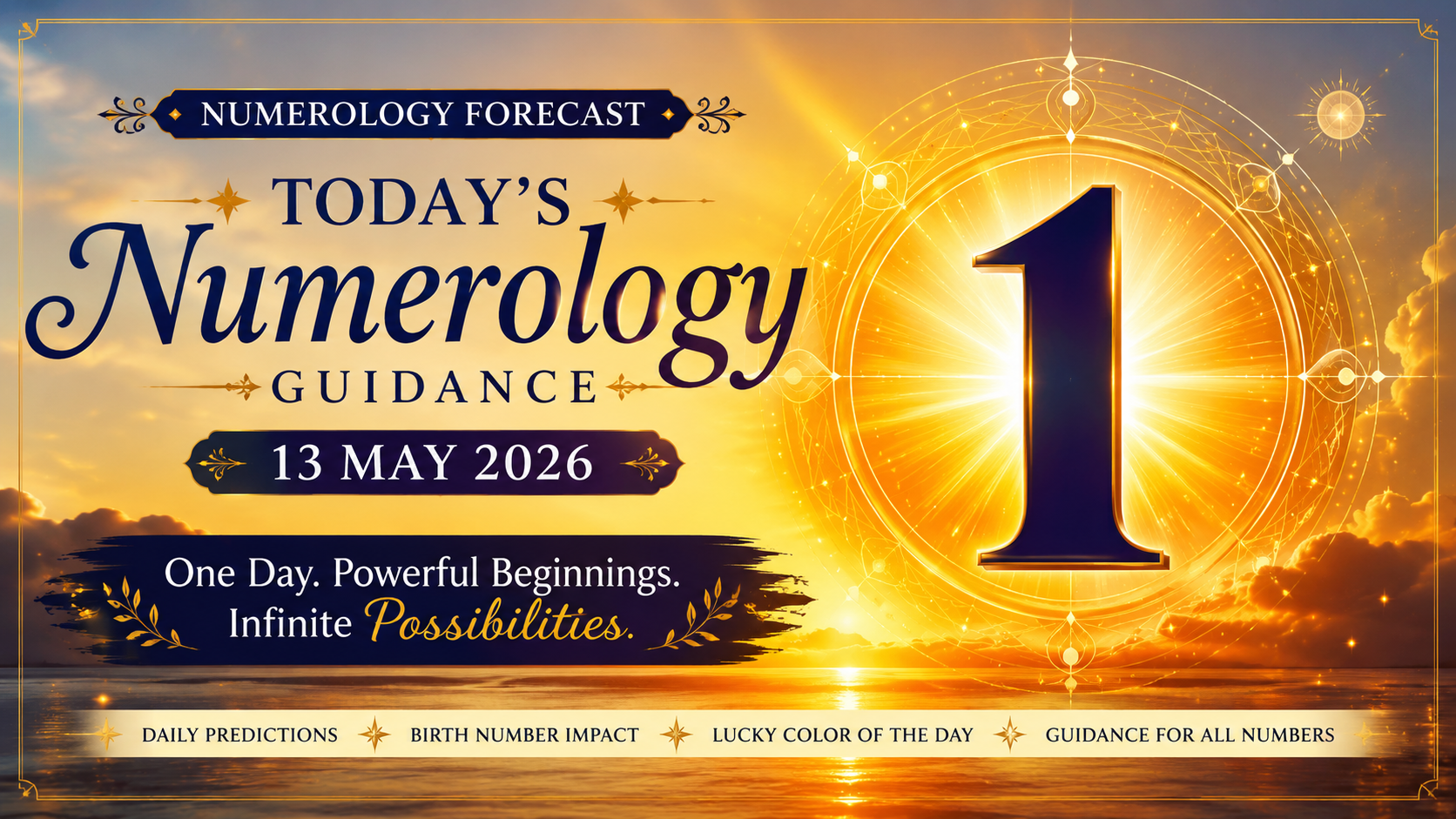 ✧ Numerology Forecast for 13 May 2026 ✧