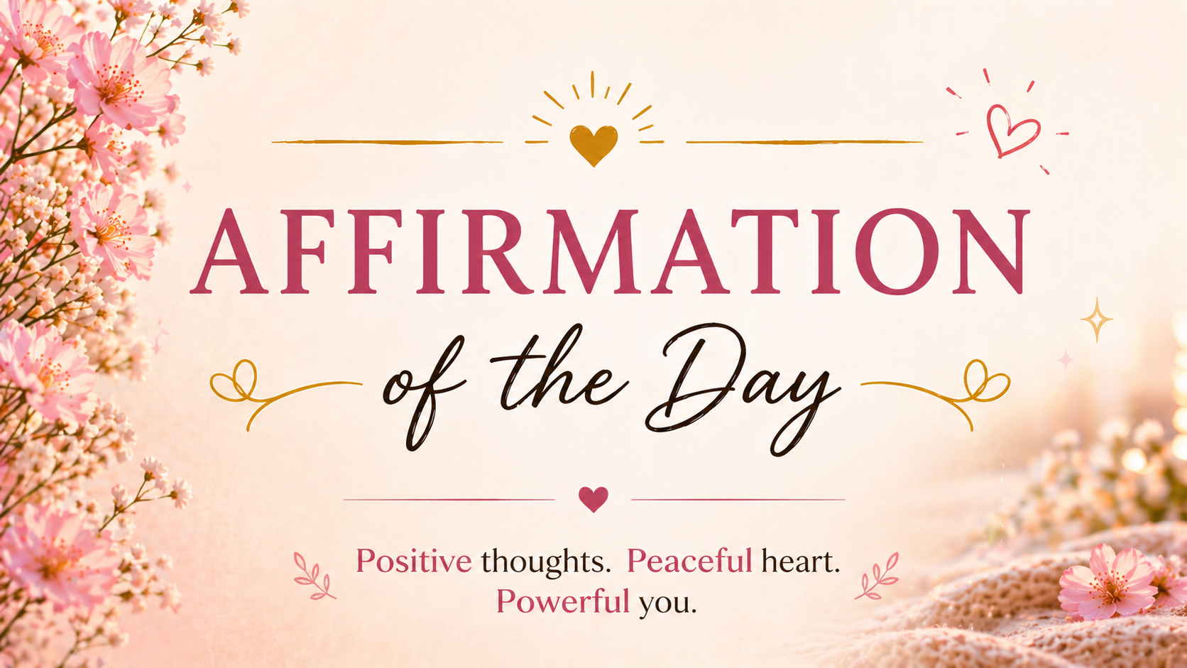 Affirmation of the day