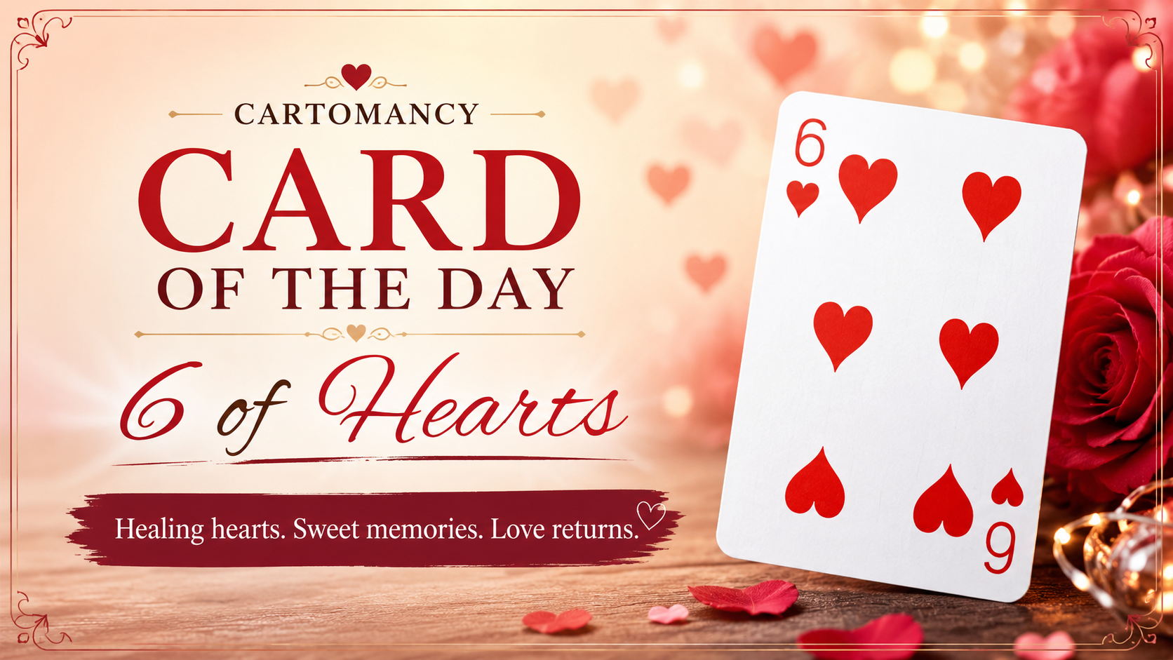 Card of the Day – 6 of Hearts