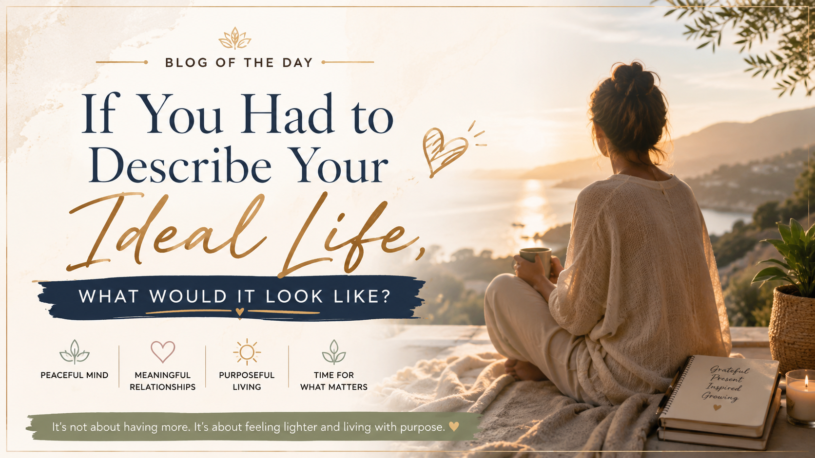 If you had to describe your ideal life, what would it look like?