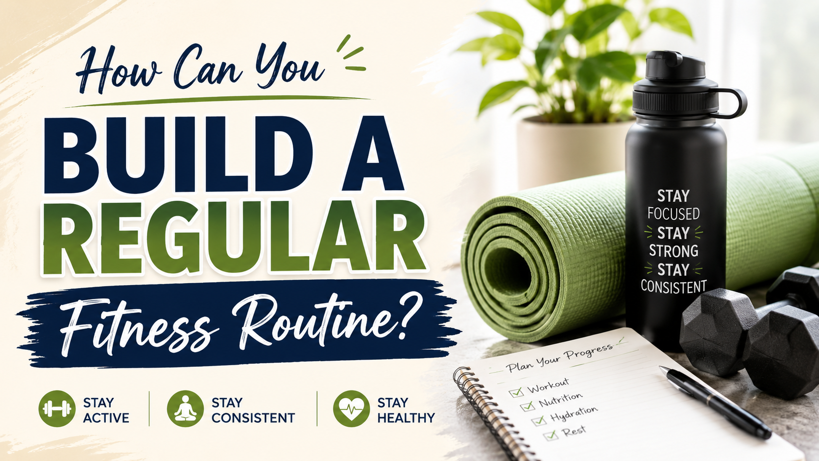 How can you build a regular fitness routine?