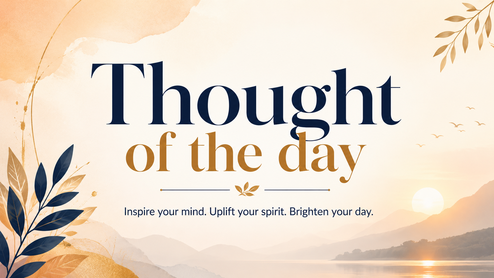 Thought of the day