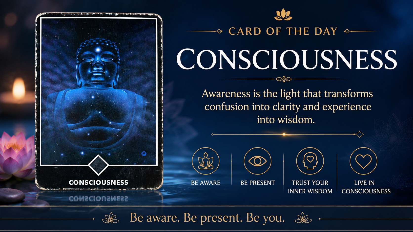 🌸 Card of the Day – Consciousness (Osho Zen Tarot)