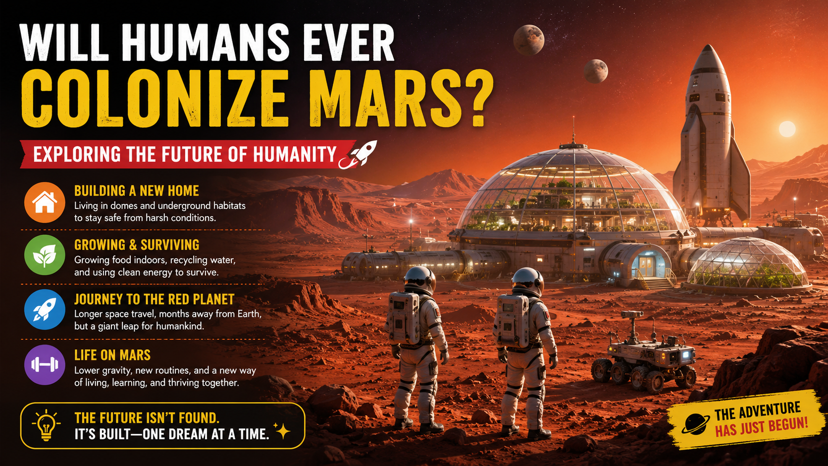 Do you think humans will ever colonize Mars? What would life there actually look like?