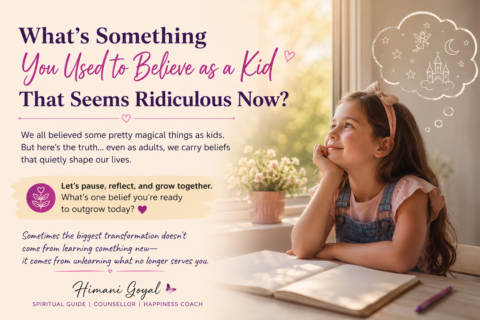 What’s something you used to believe as a kid that seems ridiculous now?