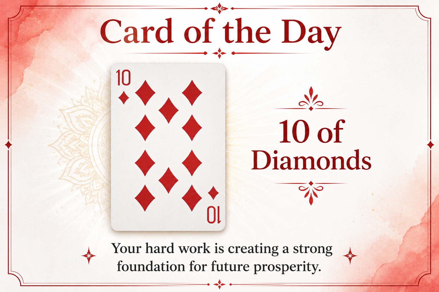 Card of the Day: 10 of Diamonds