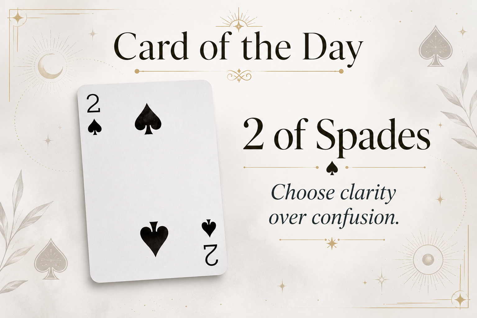 Card of the Day: 2 of Spades