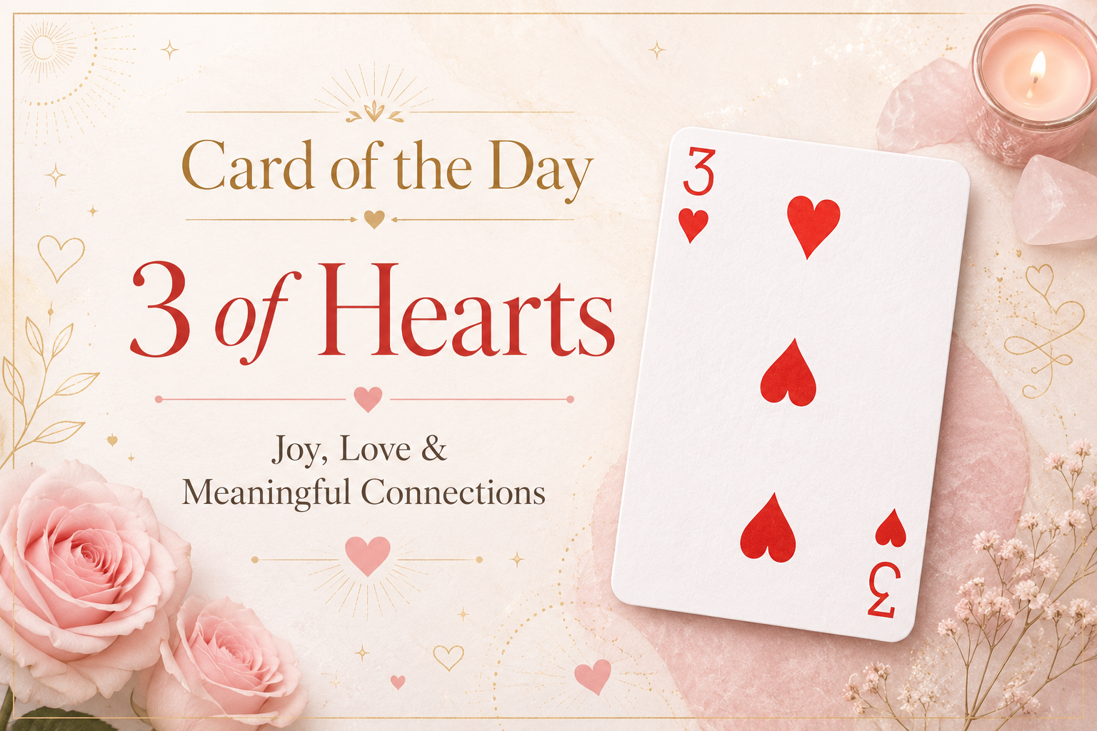 Card of the Day: 3 of Hearts