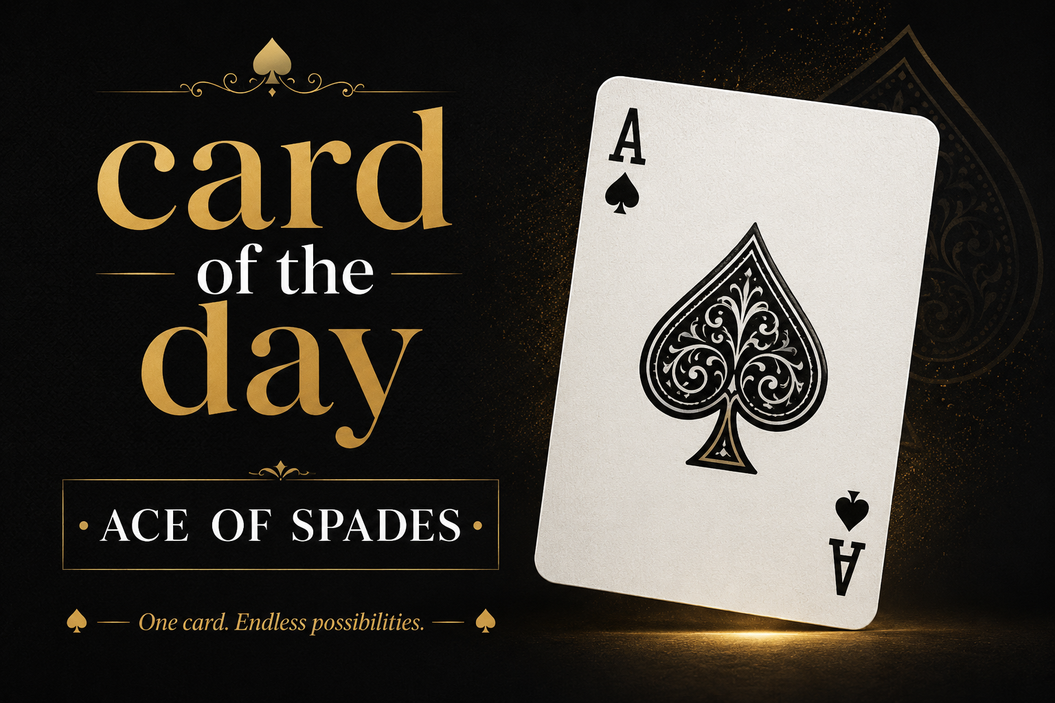 Card of the Day: Ace of Spades ♠️