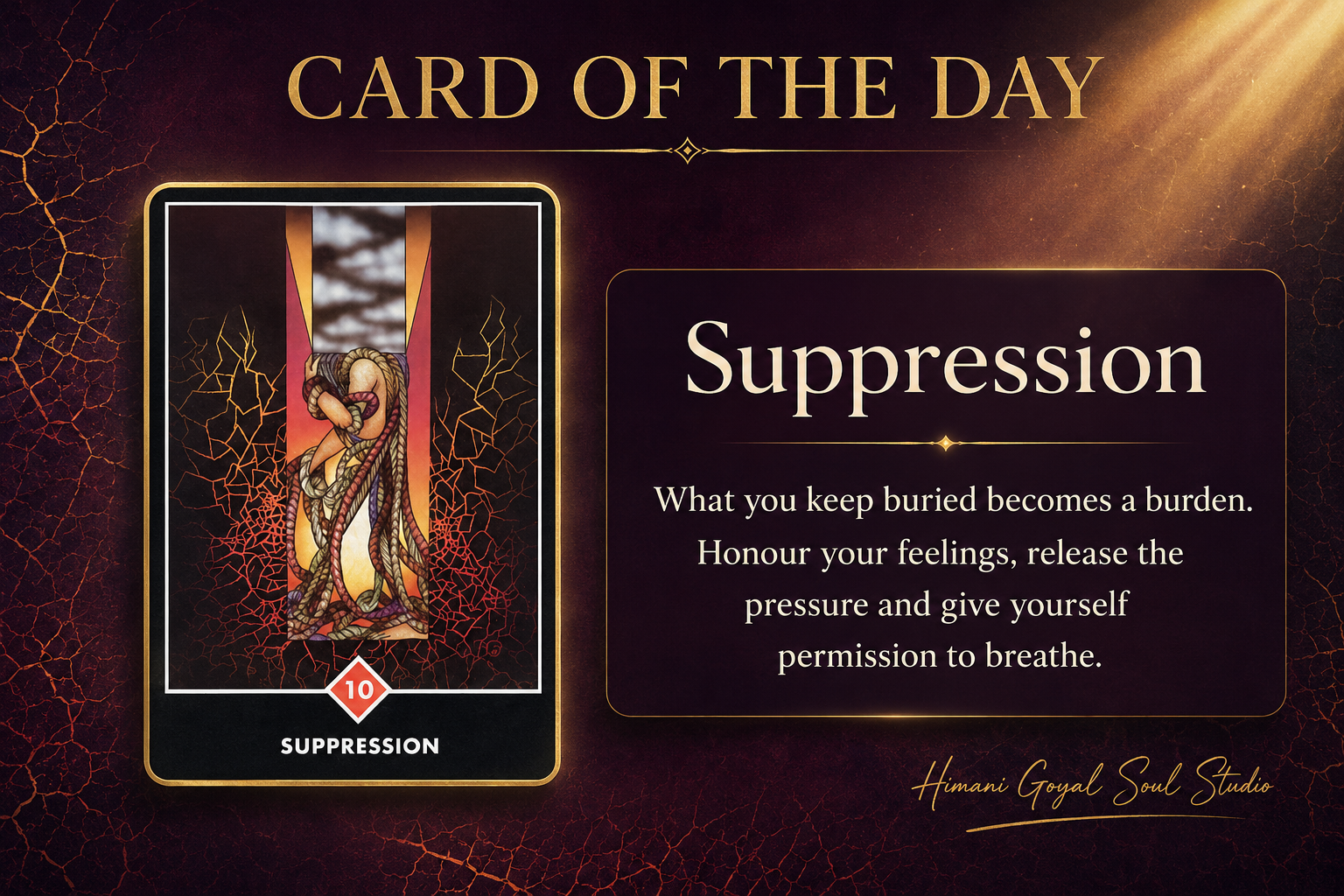 Card of the Day: 10 of Fire – Suppression