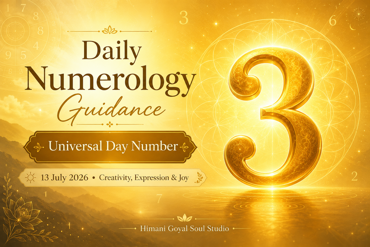 Daily Numerology Guidance for 13 July 2026