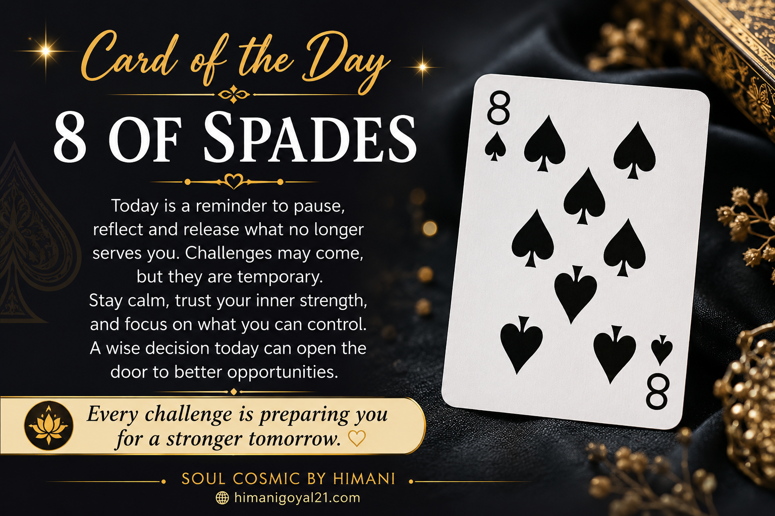 Card of the Day – 8 of Spades ♠️
