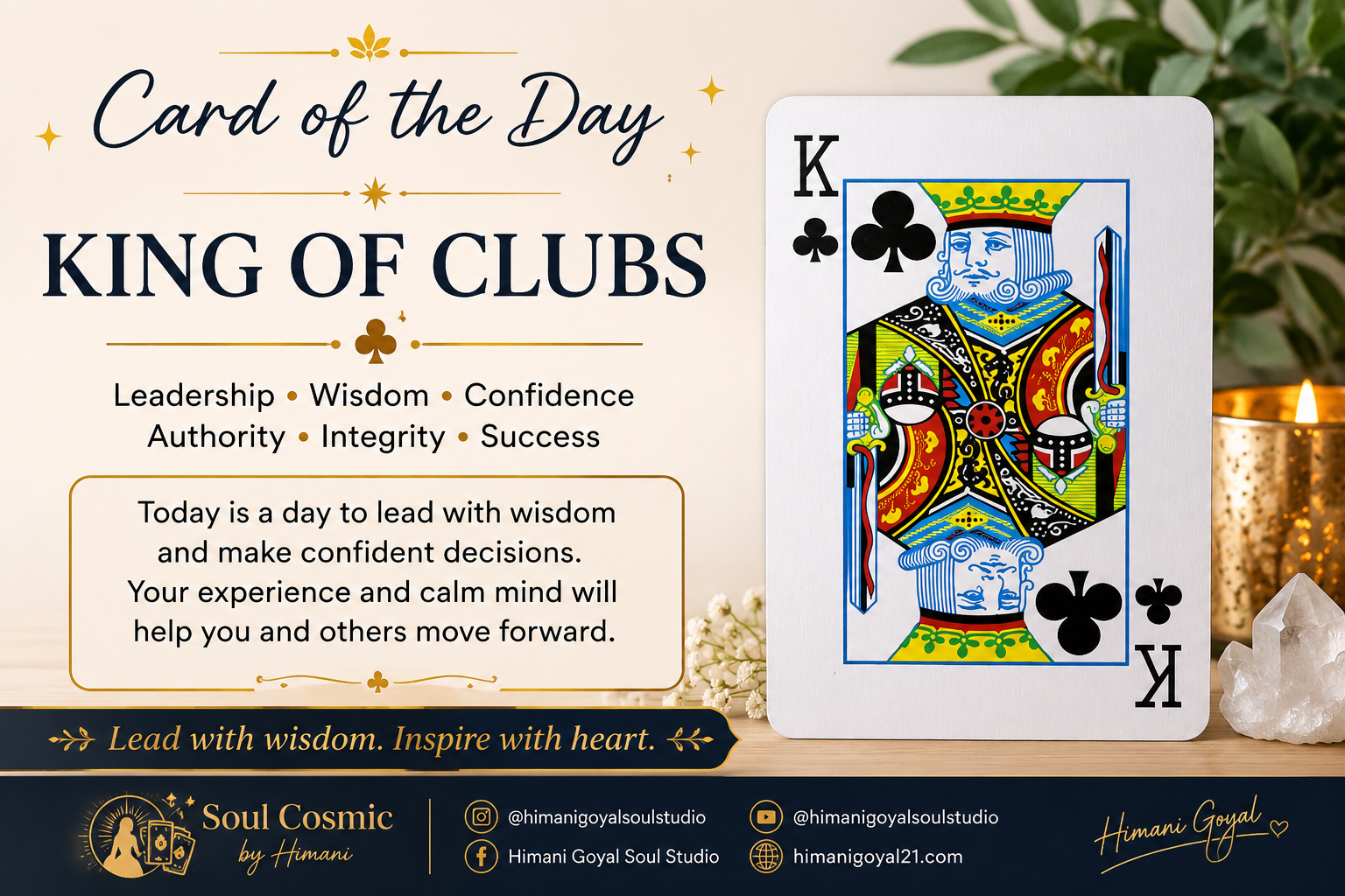 🃏 Card of the Day – King of Clubs