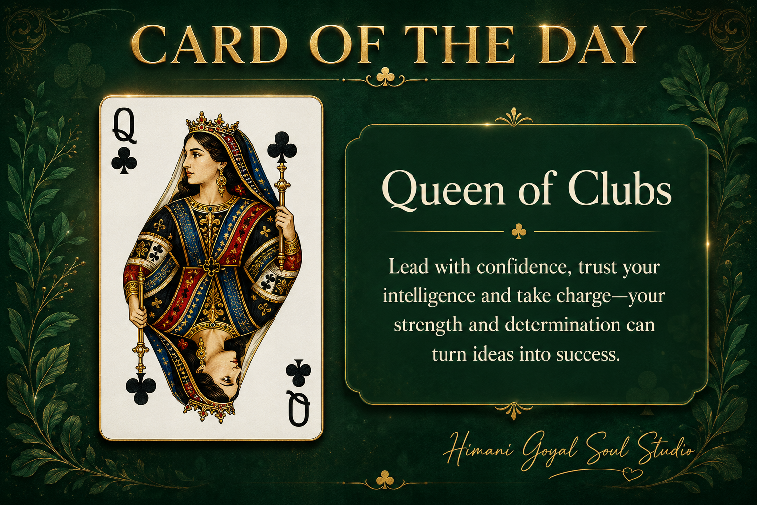 Card of the Day: Queen of Clubs
