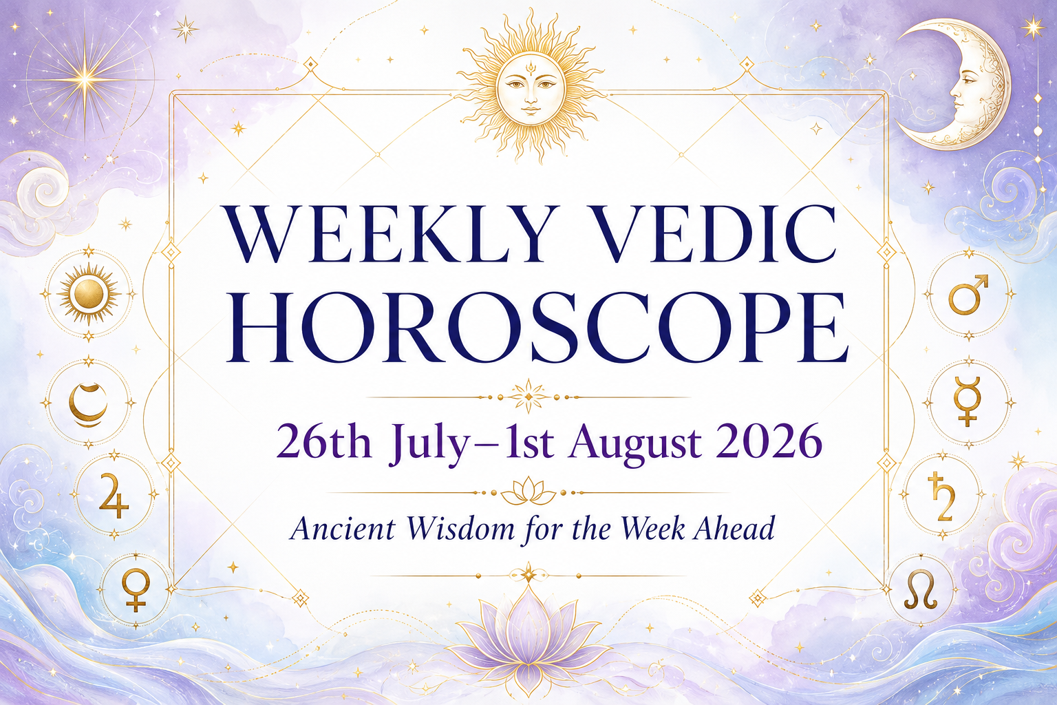Weekly Horoscope: 26 July–1 August 2026