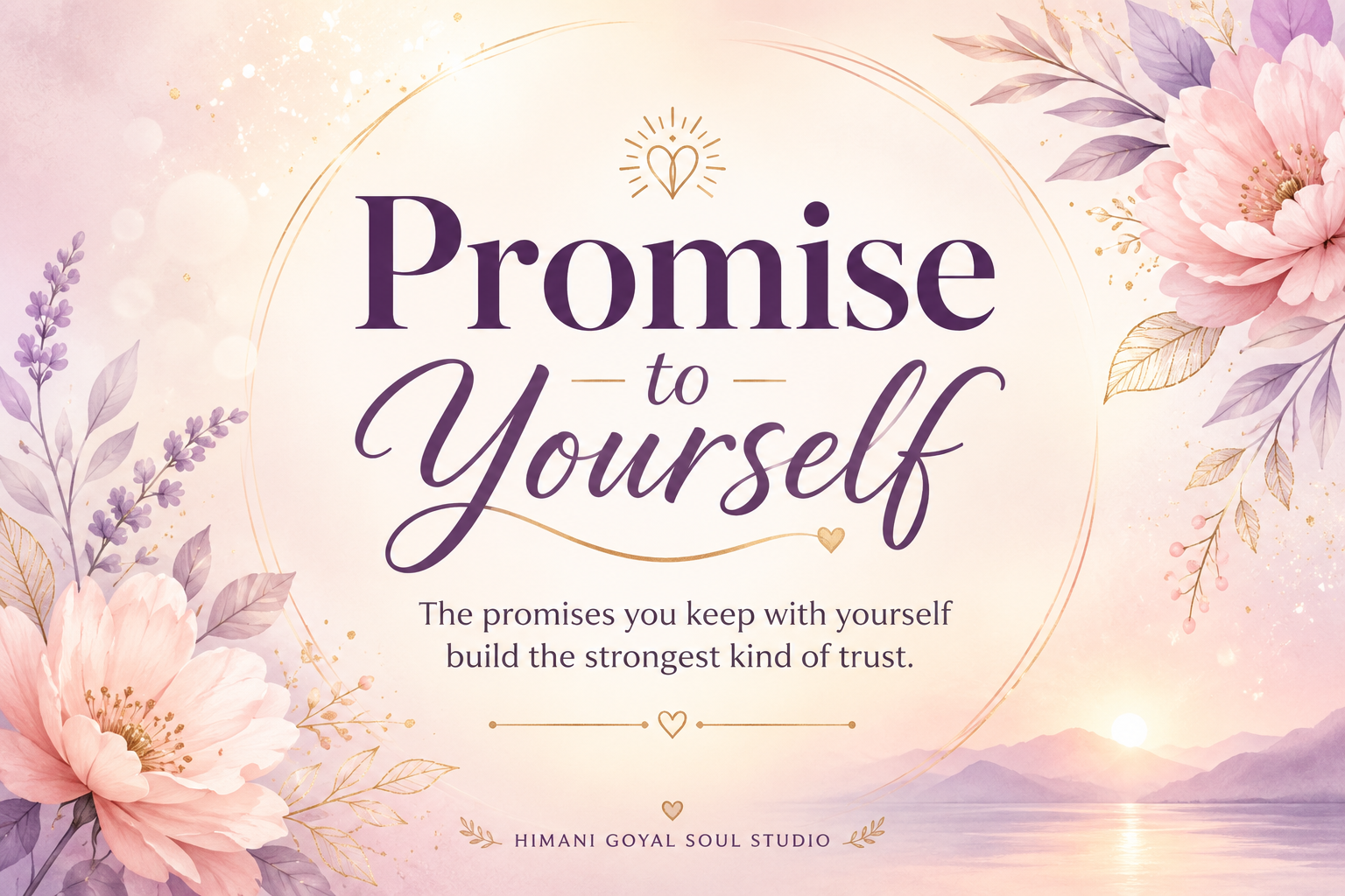 What’s a promise you made to yourself that you’ve actually kept?