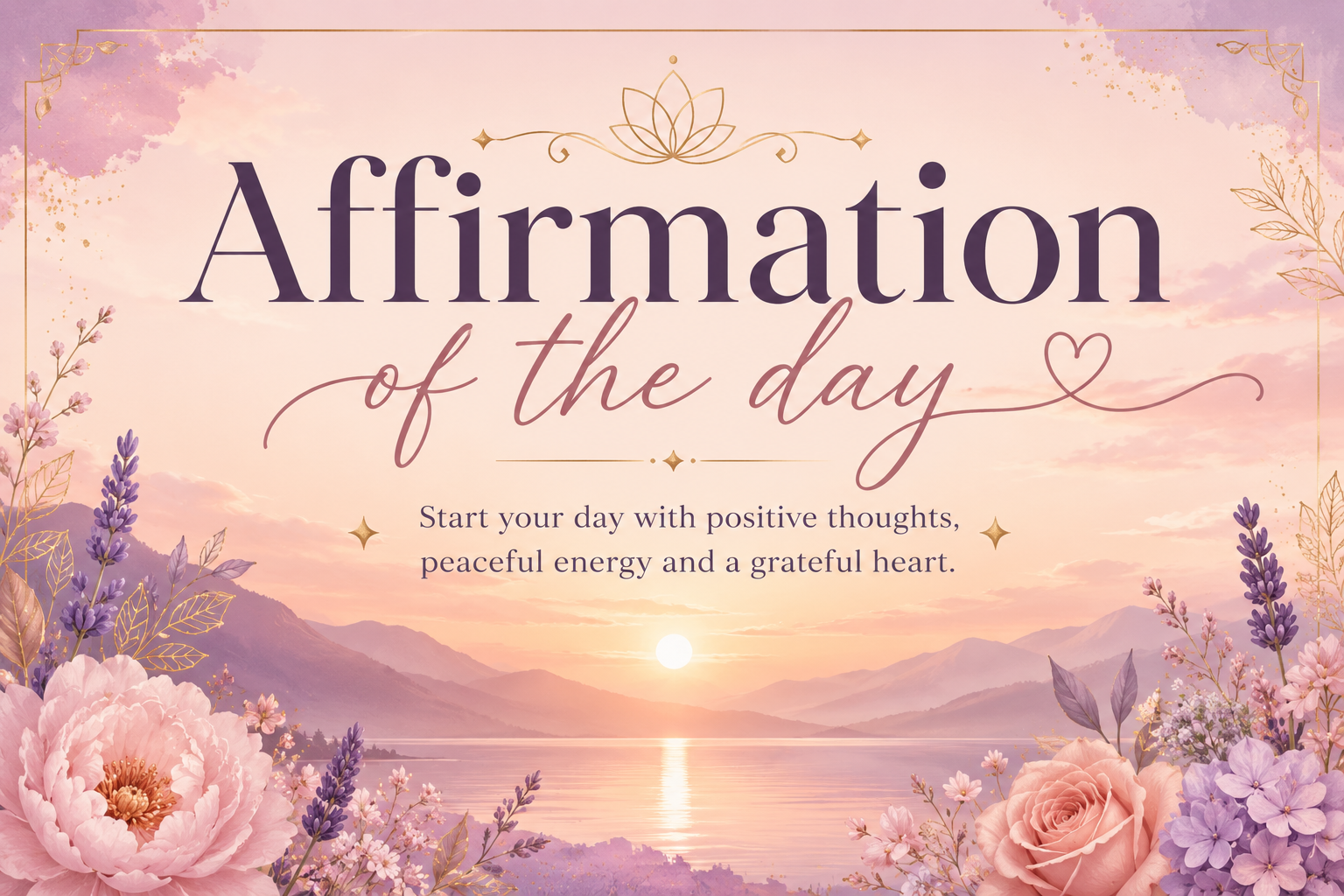 Affirmation of the day