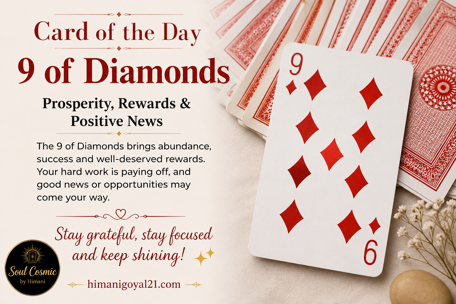 Card of the Day – 9 of Diamonds ♦