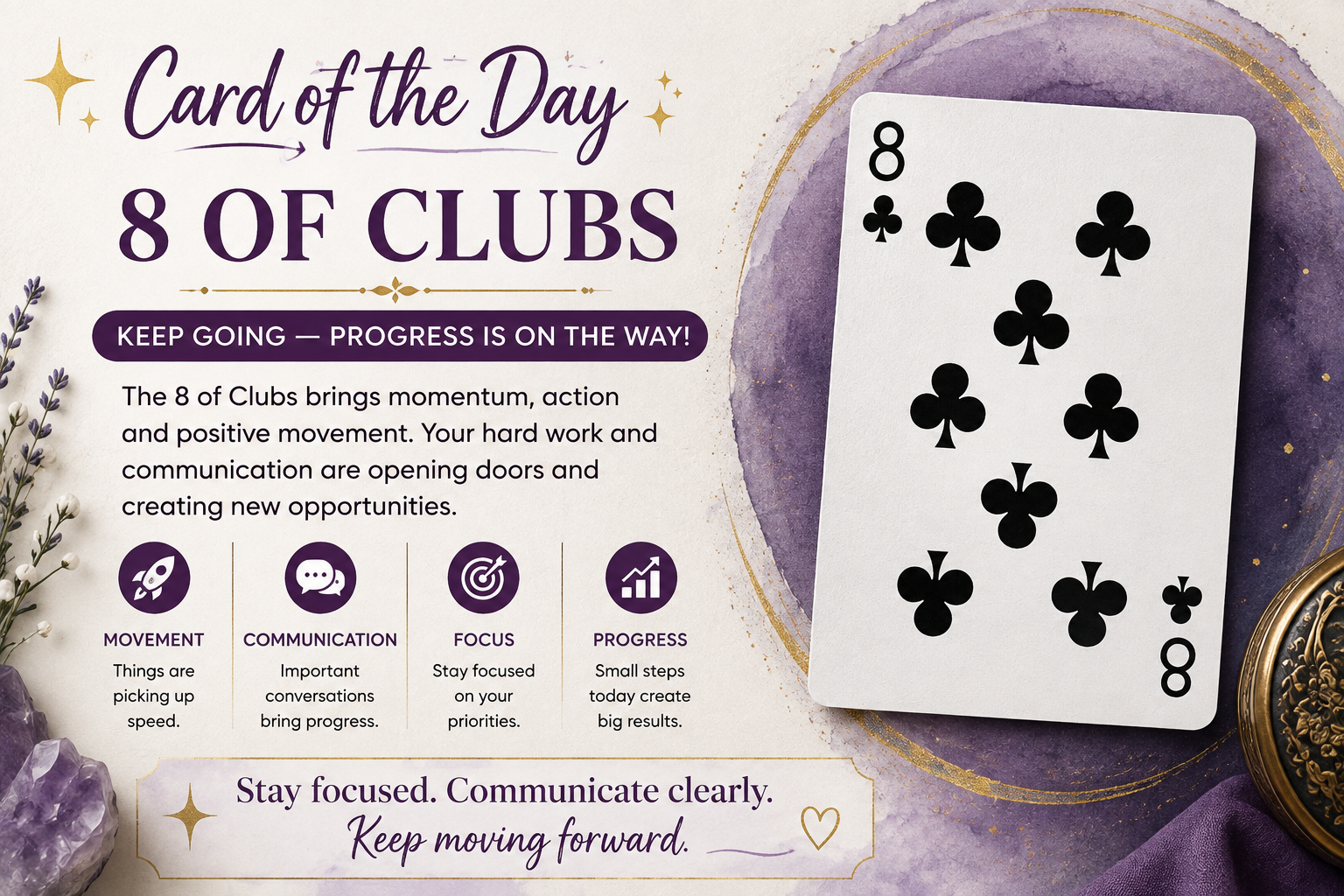 🃏 Card of the Day: 8 of Clubs