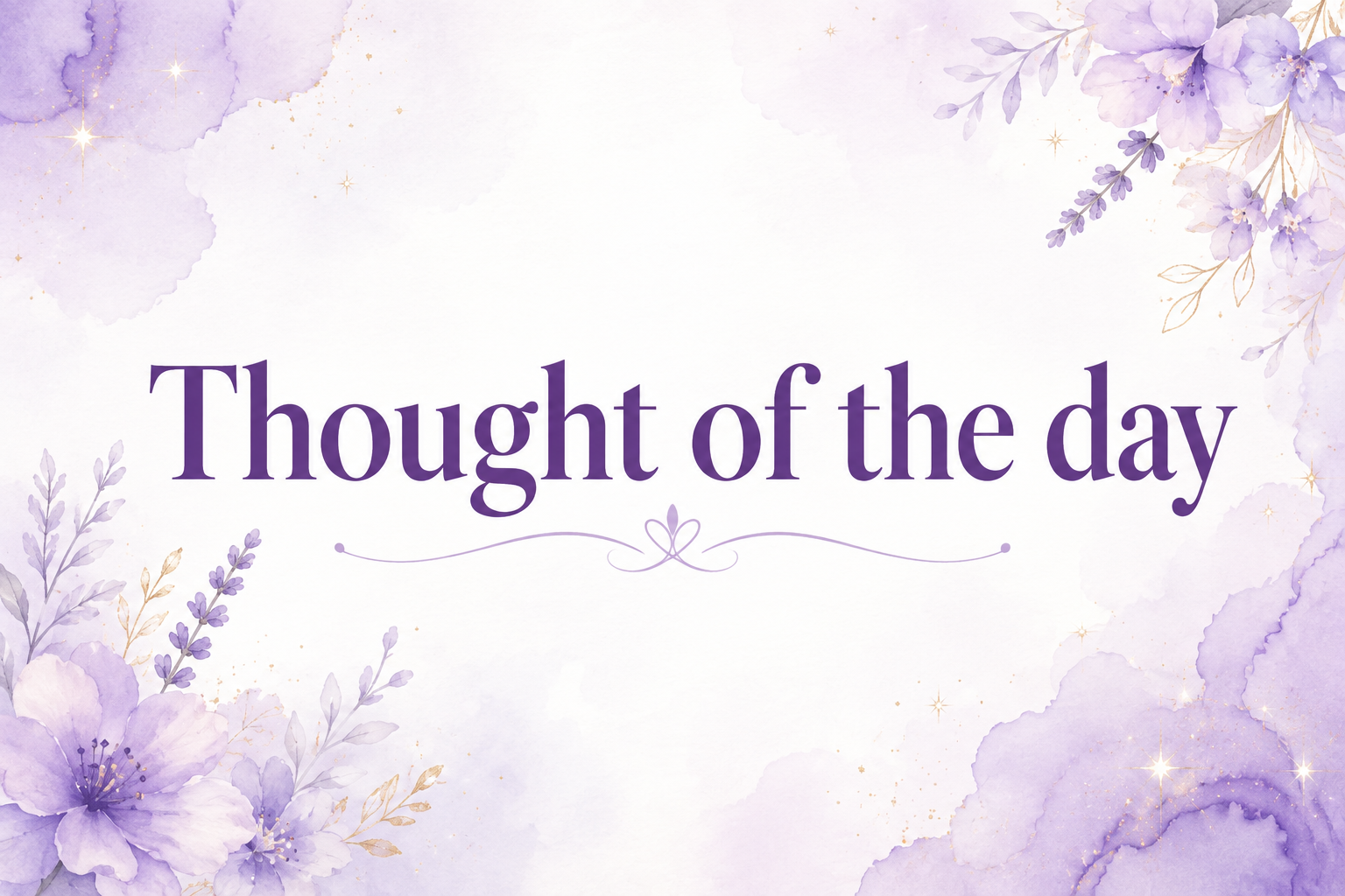 Thought of the day