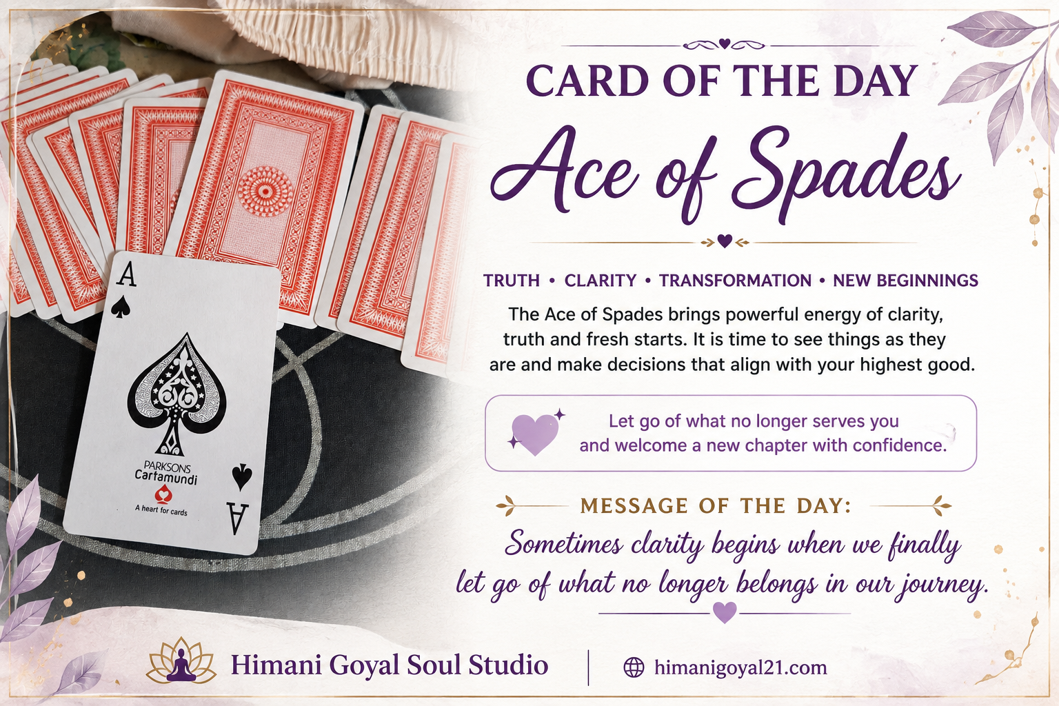 🂡 Card of the Day — Ace of Spades