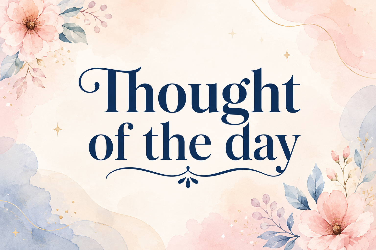 Thought of the day